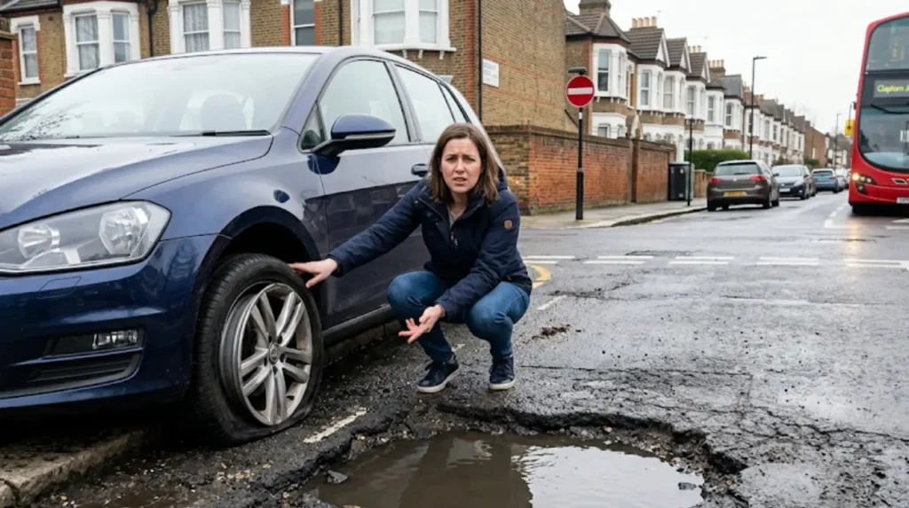 What is the legal right to claim for pothole damage in South London?