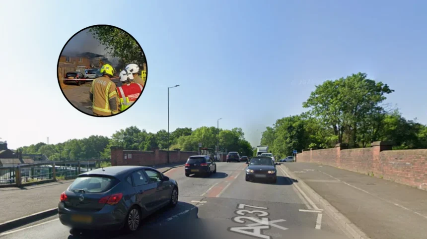 Massive Mitcham Industrial Fire Battled by LFB: Mitcham 2026