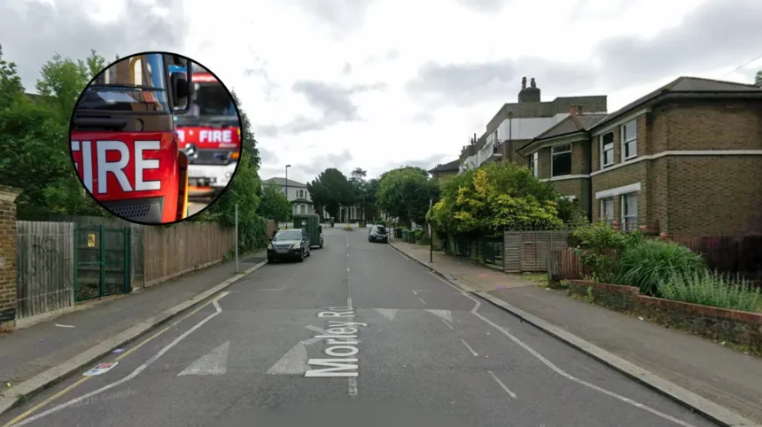 Train Sparks Cause Morley Road Trackside Fire in Lewisham 2026