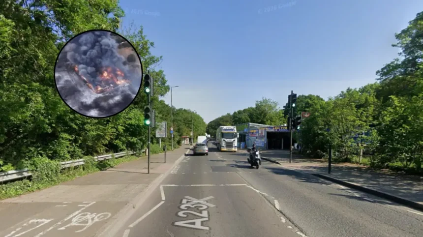 Two Houses Destroyed by Blaze at Mitcham Common, 2026