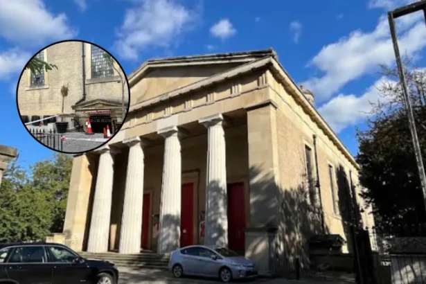 Police Cordon St Matthew's Church Crime Scene in Brixton 2026