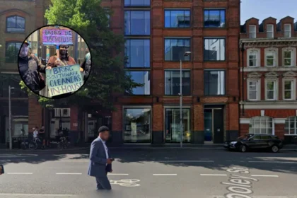 Southwark Council Cleaners Protest Working Conditions Outside Headquarters in Southwark 2026