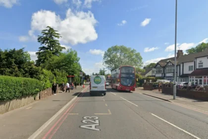 Two taken to hospital after car and lorry crash in Purley
