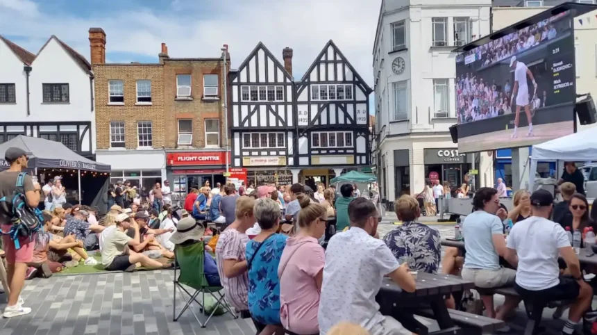Fire Destroys Stalls At Kingston Market Place, London 2026